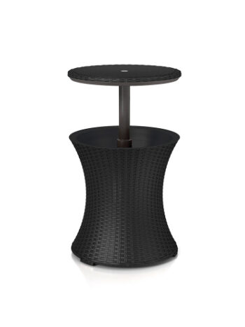 Стол COOL BAR RATTAN чёрный