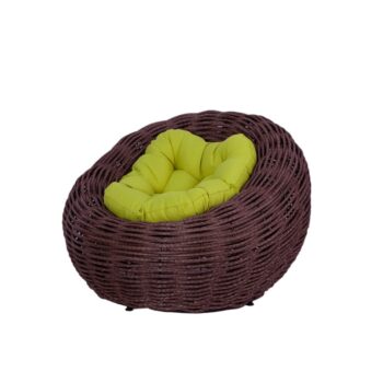 Плетеное кресло NEST коричневое