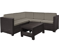 Угловой комплект мебели Provence set with coffee table коричневый