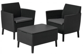 Набор балконной мебели Salemo Balcony Set графит