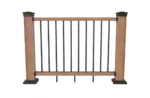 Ограждение из ДПК SINGARAJA 3D Wood c алюминиевыми балясинами 125х960х1575 мм песочное