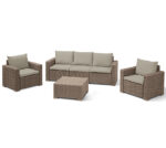 Набор садовой мебели CALIFORNIA 3 seater set капучино