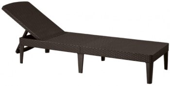 Шезлонг садовый Jaipur Sun lounger коричневый