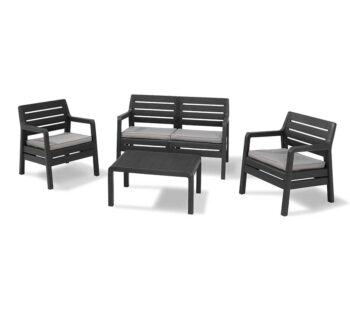 Мебель для сада DELANO SET черная