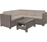 Угловой комплект мебели Provence set with coffee table капучино