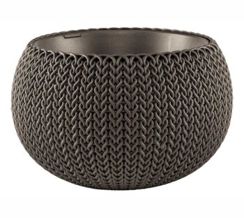 Кашпо COZIES M(с подвесом) коричневое