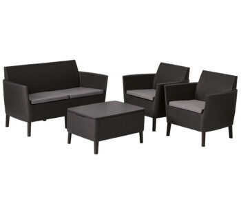 Дачная мебель Salemo Set коричневая
