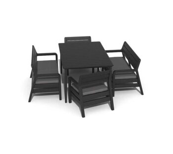 Мебель для сада DELANO WITH LIMA TABLE 160 черная