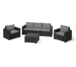 Набор садовой мебели CALIFORNIA 3 seater set графит