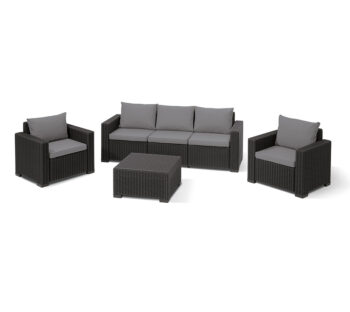 Набор садовой мебели CALIFORNIA 3 seater set графит