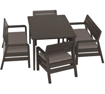 Мебель для сада DELANO WITH LIMA TABLE 160 коричневая