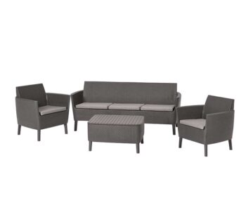 Дачная мебель Salemo 3 Seater Set капучино