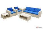 Комплект уличной мебели Rattan Premium 5 (5 мест) белый