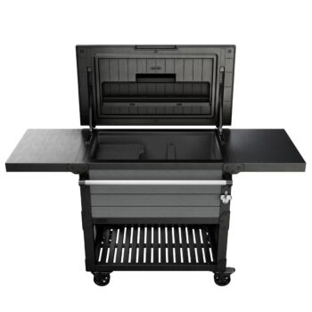 Мангальный столик Patio Cooler & Beverage Cart серый