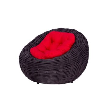 Плетеное кресло NEST черное