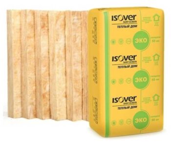 Утеплитель Isover Изовер Тёплый Дом Плита 50х610х1170
