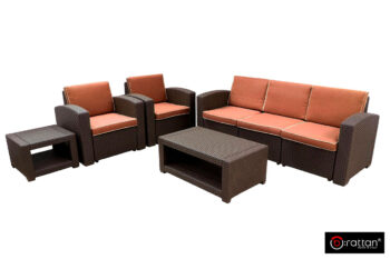Комплект уличной мебели Rattan Premium 5 (5 мест) венге