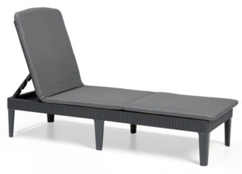 Шезлонг садовый Jaipur Sun lounger (with cushion) графит
