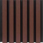 Реечная фасадная панель  POLIVAN Nusadua брусковая двухцветная 3D CO-EXTRUSION 13х177х3600 мм шоколад